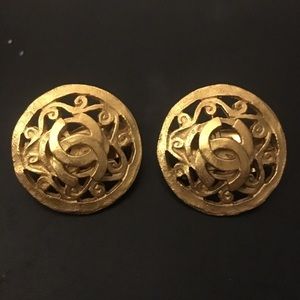 Vintage Chanel Filigree Earrings